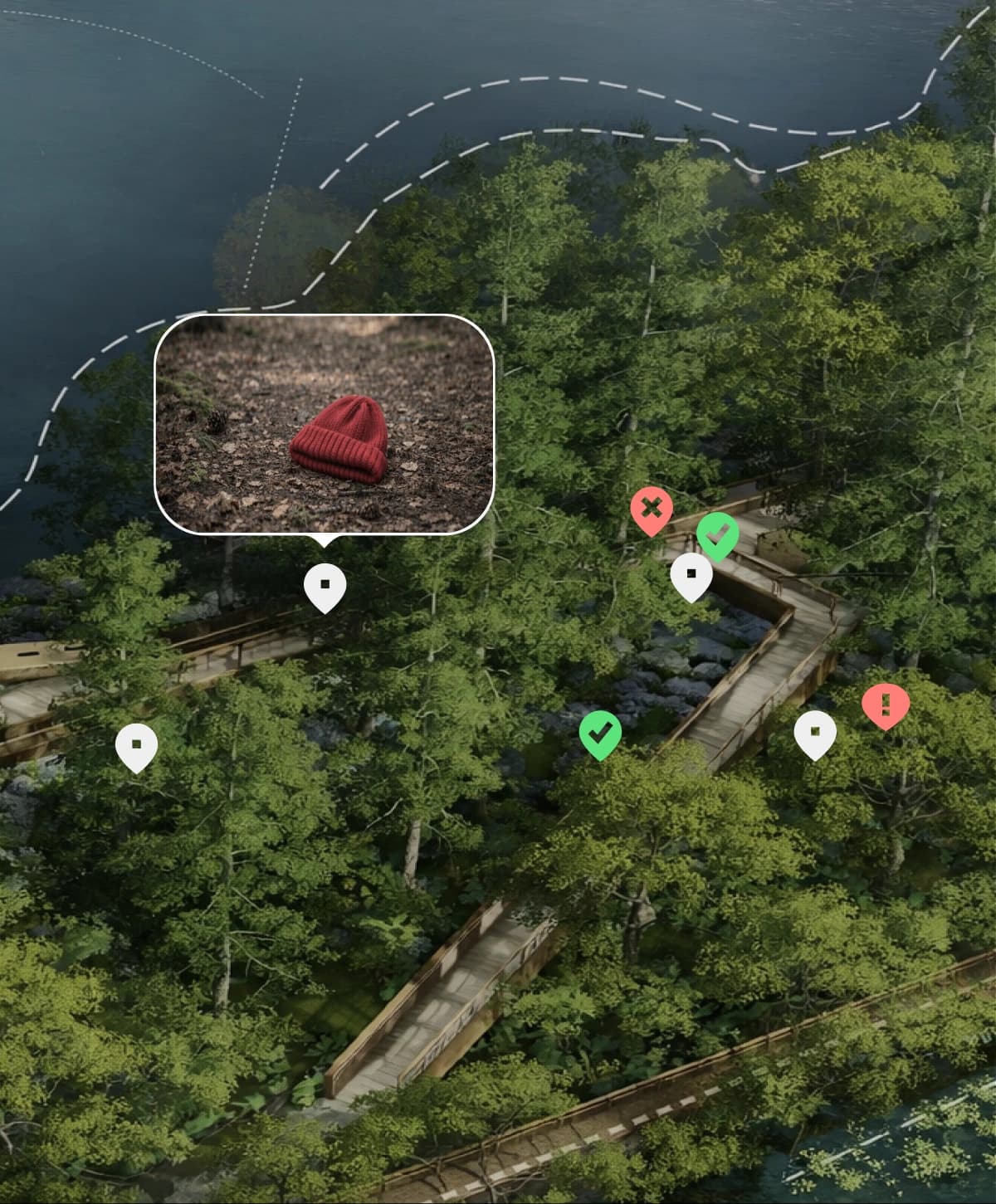 Training terrain monitoring